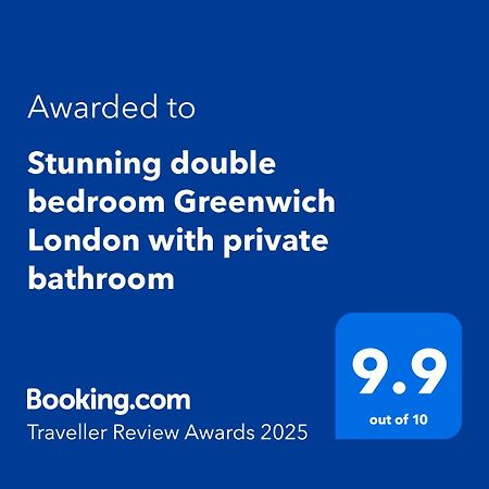 Stunning Double Bedroom Greenwich London With Private Bathroom Extérieur photo